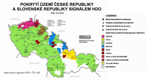 Mapa signalu HDO