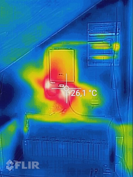 termokamera testovacieho zapojenia