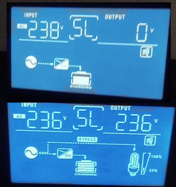 ISolar SM II - v bypass ON + OFF