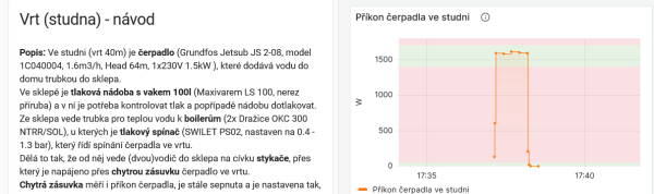 čerpadlo ve studni