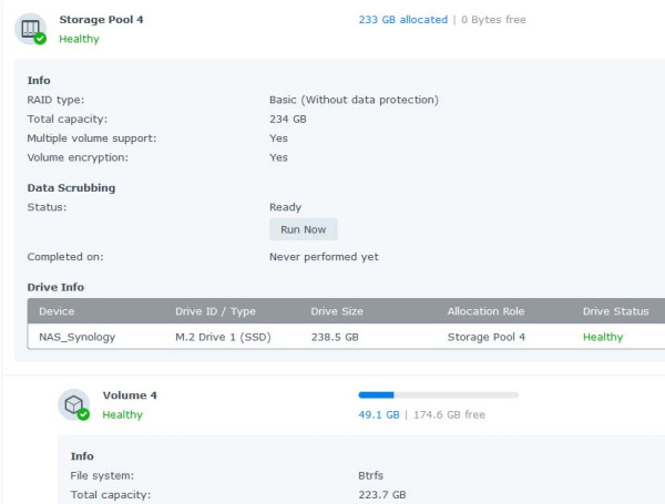 Synology - instalace nekompatibilního M.2 disku