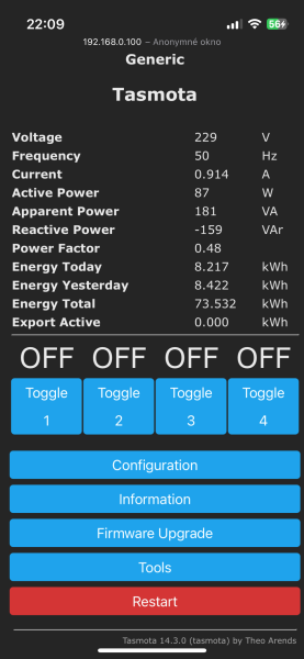 Ja s tou mojou vycitavam napriklad aj elektromer..